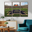 Notre Dame Stadium Giclee Canvas Print | Triptych Wall Art