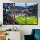 Tottenham Hotspur Stadium Canvas Print, Match Day Triple