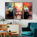 Weightlifting Barbell Art Triptych, Bold Abstract Fitness by MyGreatCanvas | Canvas Wall Art Prints | Photo Prints & Wall Decor