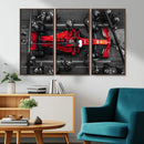 Ferrari Pit Stop Canvas Wall Art – Precision and Speed