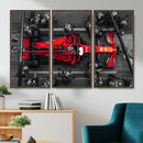 Ferrari Pit Stop Canvas Wall Art – Precision and Speed