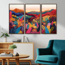 YAYOI KUSAMA Abstract Print - Landscape Canvas Wall Art