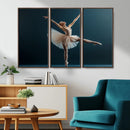 Ballet Dancer Wall Art – Framed Graceful Pose Canvas by MyGreatCanvas | Canvas Wall Art Prints | Photo Prints & Wall Decor