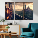 Harry Castle Wall Art Canvas Print, Wizard School Wall Art