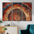 Abstract Tree Ring Art, Colorful Tree Ring Wall Decor, by MyGreatCanvas | Canvas Wall Art Prints | Photo Prints & Wall Decor