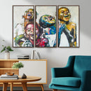 Shai Yossef Style Canvas Art - Joyful African Black Kids