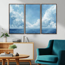 Abstract Ocean Print Artwork- Serene Blue Ocean Canvas Wall by MyGreatCanvas | Canvas Wall Art Prints | Photo Prints & Wall Decor