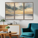 Modern Coastal Artwork with Vibrant Abstract Ocean Waves