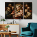 Religious Canvas Wall Art Print - Madonna and Child with