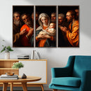 Religious Canvas Wall Art Print - Madonna and Child with