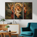 Mary Jesus Canvas Wall Art Print - Madonna and Child with