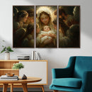 Mary Jesus Canvas Wall Art Print - Madonna and Child with