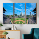 Wrigley Field Chicago Cubs Panoramic Art Multi-Piece Canvas