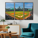 Wrigley Field Chicago Cubs Panoramic Canvas Print –