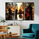 Jazz Wall Art Canvas Print – Colorful Musical Instrument
