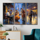 Colorful Jazz Wall Art - African American Music Canvas Print