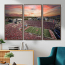 Indiana Memorial Stadium Wall Art Canvas Print, Framed