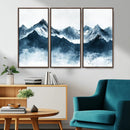 Snowy Peaks Wall Art – Framed Misty Mountain Canvas Artwork by MyGreatCanvas | Canvas Wall Art Prints | Photo Prints & Wall Decor