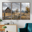 Rustic Autumn Farmhouse Wall Art Canvas Print – Serene