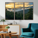 Mountain Sunrise Wall Art – Framed Pine Forest Canvas by MyGreatCanvas | Canvas Wall Art Prints | Photo Prints & Wall Decor