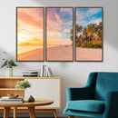 Tropical Beach Wall Art Canvas Print – Framed Palm Trees by MyGreatCanvas | Canvas Wall Art Prints | Photo Prints & Wall Decor