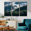 Misty Forest Wall Art Canvas Print, Serene Pine Hills and by MyGreatCanvas | Canvas Wall Art Prints | Photo Prints & Wall Decor