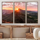 Mountain Sunrise Wall Art Canvas Print – Alpine Ridge by MyGreatCanvas | Canvas Wall Art Prints | Photo Prints & Wall Decor