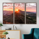 Mountain Sunrise Wall Art – Framed Alpine Ridge Canvas by MyGreatCanvas | Canvas Wall Art Prints | Photo Prints & Wall Decor