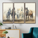 Wild Horses Wall Art Canvas Print, Framed Running Horses Art by MyGreatCanvas | Canvas Wall Art Prints | Photo Prints & Wall Decor