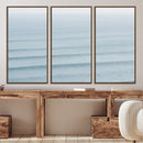 Ocean Waves Wall Art Canvas Print – Framed Solo Surfer Wave