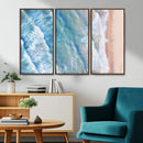 Aerial Ocean View Wall Art Canvas Print – Framed Soft Blue by MyGreatCanvas | Canvas Wall Art Prints | Photo Prints & Wall Decor