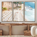 Beach Wall Art Canvas Print – Framed Coastal Seascape Summer