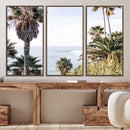 Coastal Palm Trees Wall Art Canvas Print – Framed Ocean