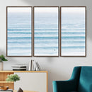 Ocean Wave Surfer Wall Art – Framed Minimal Seascape Canvas by MyGreatCanvas | Canvas Wall Art Prints | Photo Prints & Wall Decor