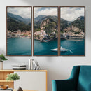 Amalfi Coast Wall Art – Framed Italian Seaside Canvas by MyGreatCanvas | Canvas Wall Art Prints | Photo Prints & Wall Decor