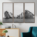 Coastal Wall Art – Framed Black White Ocean Canvas Artwork, by MyGreatCanvas | Canvas Wall Art Prints | Photo Prints & Wall Decor
