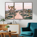 Joshua Tree Wall Art Canvas Print – Framed Desert Road Scene by MyGreatCanvas | Canvas Wall Art Prints | Photo Prints & Wall Decor