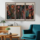 Modern Japanese Wall Art Canvas Print – Framed Abstract