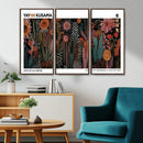Modern Japanese Wall Art Canvas Print – Framed Abstract