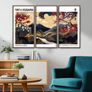 Modern Mount Fuji Wall Art Canvas Print – Framed Abstract
