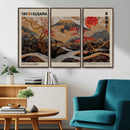 Modern Japanese Wall Art Canvas Print – Framed Abstract