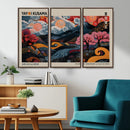 Modern Japanese Wall Art Canvas Print – Framed Contemporary