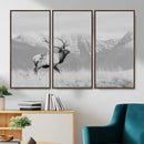 Elk Wildlife Wall Art Canvas Print – Framed Mountain Elk Art by MyGreatCanvas | Canvas Wall Art Prints | Photo Prints & Wall Decor