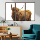 Highland Cow Wall Art Canvas Print – Framed Farmhouse Rustic by MyGreatCanvas | Canvas Wall Art Prints | Photo Prints & Wall Decor