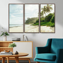 Relaxing Beach Wall Art Canvas Print – Framed Ocean View