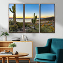 Saguaro Cactus Wall Art Canvas Print – Framed Desert Sunset by MyGreatCanvas | Canvas Wall Art Prints | Photo Prints & Wall Decor