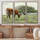 Texas Longhorn Wall Art Canvas Print – Rustic Western Ranch by MyGreatCanvas | Canvas Wall Art Prints | Photo Prints & Wall Decor