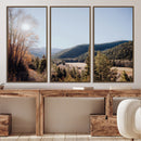 Rustic Landscape Wall Art Canvas Print – Serene Valley Scene