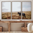 Cowboy Wall Art Canvas Print – Framed Western Rustic Ranch