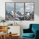 Snowy Peaks Wall Art Canvas Print – Alpine Wilderness